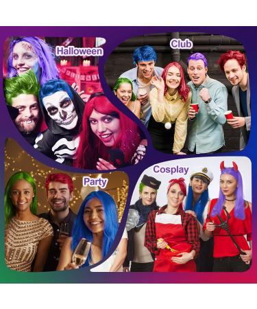 Premium Temporary Hair Color Wax Set for Halloween & Cosplay | DIY Styling for Parties Christmas & Nightclubs | Ideal Gifts for All Ages - Buy Online on GoSupps.com