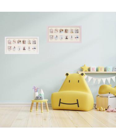Orbis Wood Side Baby Collage Keepsake Frame - 12x 2x2 Slots, White - Buy Online on GoSupps.com