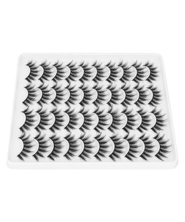 Soft Long Dense False Eyelashes - 20 Pairs for Stunning Eye Makeup | Shop Internationally - Buy Online on GoSupps.com