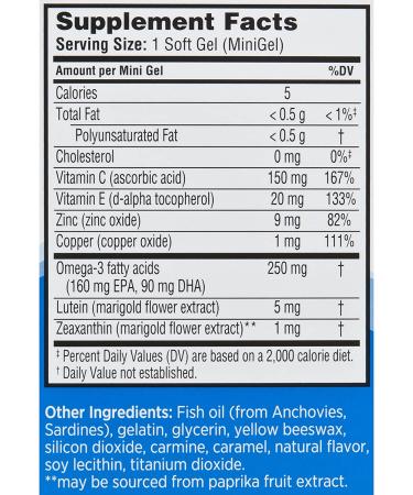 Ocuvite Adult 50+ Eye Vitamins - 90 Soft Gels for Vision Support & Health - Buy Online on GoSupps.com