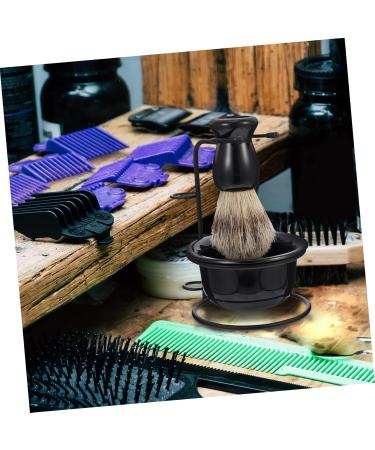 Magiclulu 4 Sets Bart-Set Brush Stand & Safety Razor Case - Men's Shaving Foam Mug & Makeup Holder - Premium Metal Shaving Essentials - Buy Online on GoSupps.com