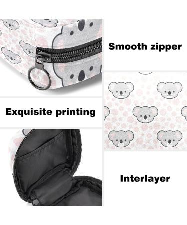 Koala Print Sanitary Napkin Storage Bag - Portable Menstrual Cup Pouch & Nursing Pad Holder (Multicolor) - Buy Online on GoSupps.com
