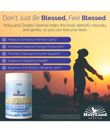 HolyLand Zeolite Cleanse - Detox Powder for Energy, Mental Focus & Immune Defense - 1-3 Month Supply, 400g - Buy Online on GoSupps.com