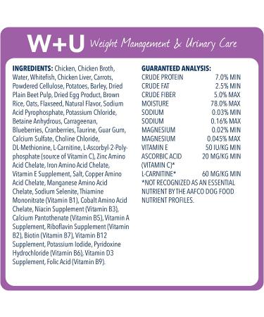 Blue Buffalo Veterinary Diet W+U Weight Management + Urinary Care Dog Food Bundle - Chicken Wet Food 12.5oz (12 Pack) - Buy Online on GoSupps.com