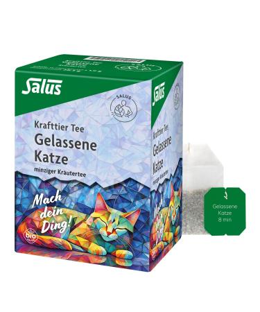 Salus Salus - Powerful animal tea - Cat left - 1 x 15 filter bags (28.5 g) - mint tea mi Ashwagandha - organic