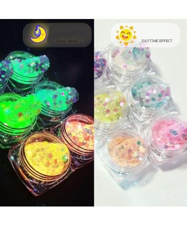 Nail Glitter Sequins Durable 6 Colors Colorful Nail Art Design for Holiday Parties Night Out Daily Use for Household Nail Shop for Face Eyes Hair Body Nails - Buy Online on GoSupps.com
