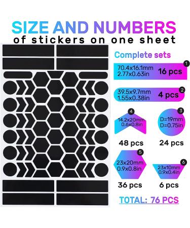 LOOM Reflective Stickers Kit (134pcs black-red) for Nighttime Safety | Self-Adhesive Bike Decals for Helmet, Motorcycle, Bicycle, Car & Stroller | Waterproof Visibility Stickers - Buy Online on GoSupps.com
