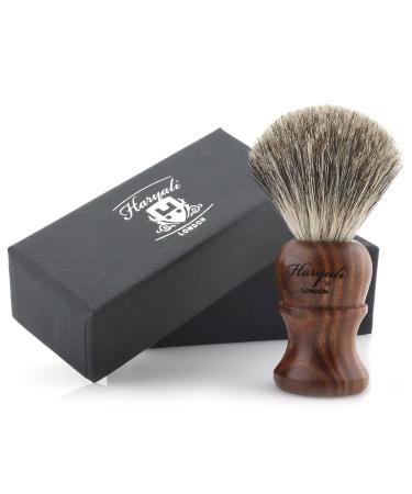 Haryali London - 100% PURE BADGER HAIR SHAVING BRUSH - Rose Wood Wooden Brush by Haryali London