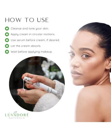 Luvadore Naturals Hyaluronic Acid Niacinamide Facial Cream Hydrating Face Moisturizer for Plump Radiant Skin Fast Absorbing Non-Greasy Hyaluronic Acid Moisturizer for All Skin Types - Buy Online on GoSupps.com