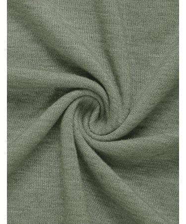 MIROL Women's Half Sleeve V Neck T Shirt - Oversized Loose Top in Large Armygreen - Buy Online on GoSupps.com