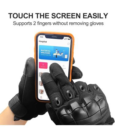 Firschoie Tactical Gloves - Military Grade Motorcycle Gloves with Hard Ankle Protection & Touchscreen - Perfect for Jungle Exploration Trekking & MTB - Black XL - Buy Online on GoSupps.com