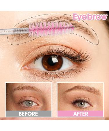 50 Disposable Pink Lash Brushes & Eyebrow Spoolers - Crystal Mascara Wands for Beauty Salon & Home Use - Buy Online on GoSupps.com