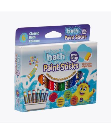 Little Brian Bath Paint Sticks Assorted 6 x 10g LBPS10BA6