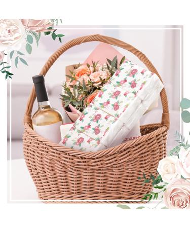 100 Pack Floral Pocket Tissues - 1000 Pcs Individual Travel Size Tissue Packs for Weddings & Graduation - Buy Online on GoSupps.com