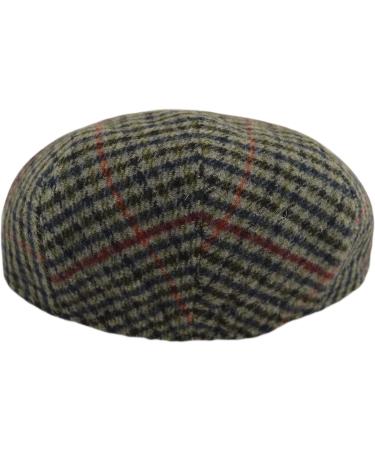 Faith & Sarah Kids Flat Cap - Grey Tweed Herringbone/Tartan Peak Hat | Ages 2-12 | Boys/Girls - Buy Online on GoSupps.com