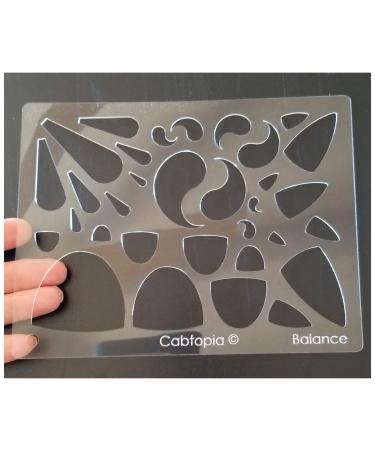 Cabtopia - Lapidary Jewelry Design Template StencilBalance