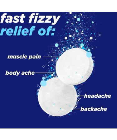 Alka-Seltzer Pain Relief Aspirin Effervescent Tablets for Fast Pain Relief 72 Ct - Buy Online on GoSupps.com