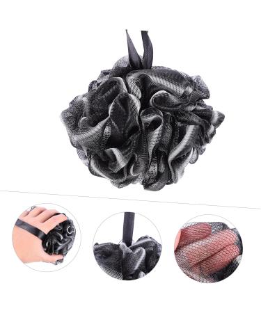 Beavorty 4pcs Charcoal Bath Ball & Shower Scrubber - Loofah Balls for Spa-Like Bathing | Bubble Maker Bathroom Accessories - Buy Online on GoSupps.com