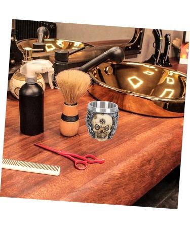 Frcolor Stainless Steel Shaving Cup - Foam Shell Razor Holder for Men | Durable Soap Bowl & Brush Tool - Buy Online on GoSupps.com