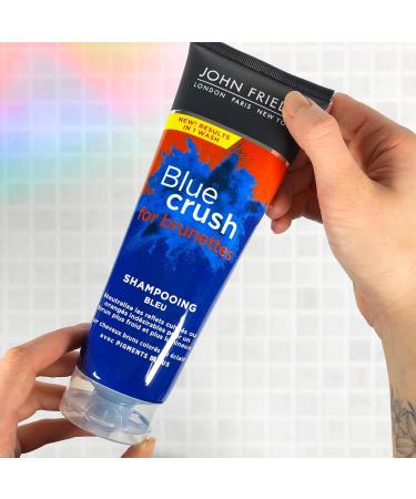 JOHN FRIEDA Blue Crush for Brunettes Blue Shampoo 250ml - Buy Online on GoSupps.com