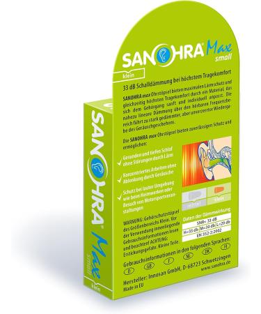 Sanohra Max Soft Earplugs for Children - 12 Premium Earplugs with 33 dB Noise Insulation for Sleeping Working & Snoring Relief - Buy Online on GoSupps.com