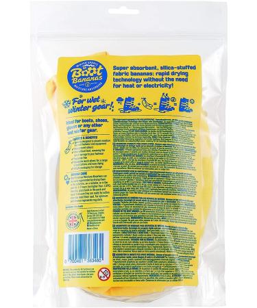 Boot Bananas Shoe Moisture Absorber | Reusable Sports Shoe Drying Inserts | Eco-Friendly | Fast Drying in 4-6 Hours | 1 Pair - Buy Online on GoSupps.com