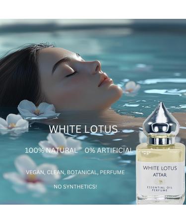 Buy White Lotus Attar 8ml | All Natural Alcohol-Free Essential Oil Perfume | Vegan & Long Lasting - Buy Online on GoSupps.com