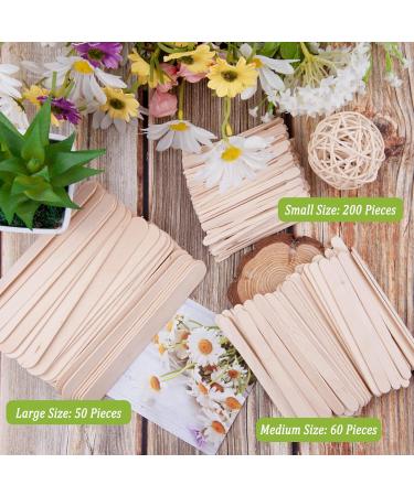 BQTQ Wooden Spatula Set - 310 Pcs for Hair Removal & Waxing - 3 Styles of Waxing Sticks | Ideal for Smooth Skin - International Shipping Available - Buy Online on GoSupps.com