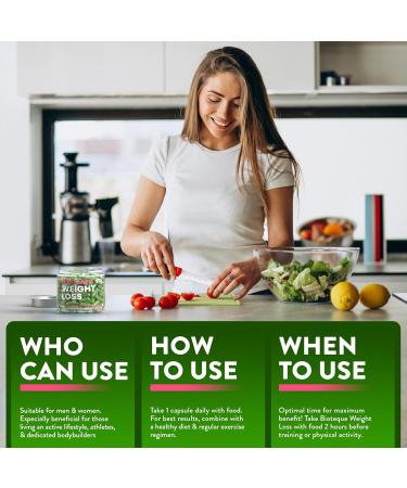 BIOTEQUELAB Weight Loss Diet Capsules Natural Appetite Suppressant Day & Night Fat Burner for Women & Men with Apple Cider Green Coffee Bean Extract Metabolism Booster Supplement - 60 Pills - Buy Online on GoSupps.com