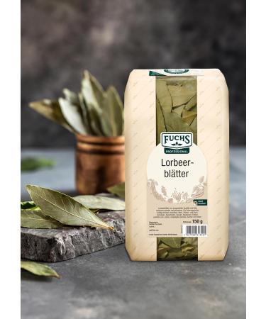 Fuchs Professional - Feuilles de Laurier | Pour Assaisonner les Sauces les Soupes et les Rago ts | Qualit Professionnelle pour les Consommateurs en Vrac et la Gastronomie | 150 g dans un Sac - Buy Online on GoSupps.com