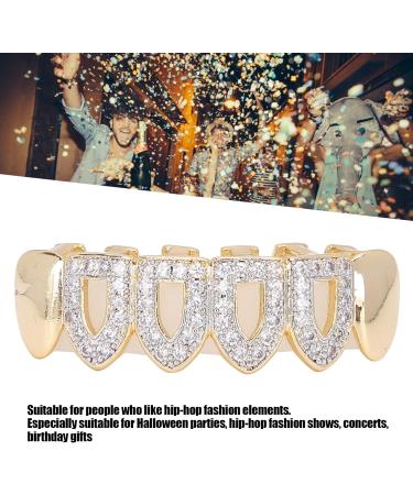 Teeth Brace Safe Hollow Durable Gold-Plated Brass Metal Teeth Brace for Lower Teeth Upper Teeth - Buy Online on GoSupps.com