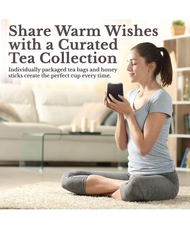 Bellina Tea Gift Baskets for Women and Men - Herbal Tea Variety Pack Gift Set for a Special Someone & Tea Lovers - Insulated Tea Cup  20 Premium Teas  10 Honey Straws  Gift Tag  Red Gift Bag For a Special Someone Red - Buy Online on GoSupps.com