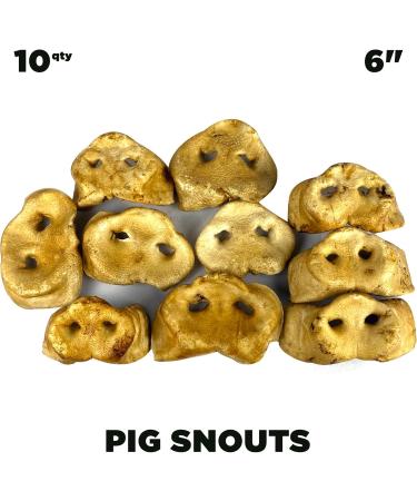 Premium Feeders Smoked Pig Snout for Dogs 10 Pig Snouts Made in Canada - Natural Loyalty Dog Treats for Large Dogs - Healthy Dog Chew - High Protein Treat - Strong Bones Shiny Fur Healthy Skin - Buy Online on GoSupps.com