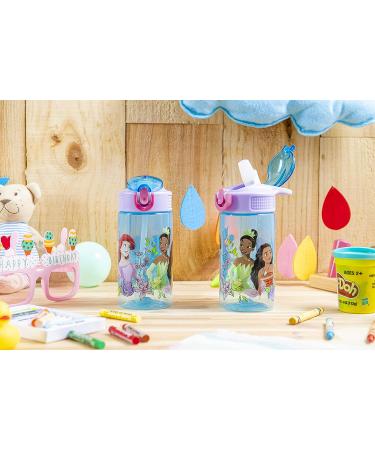 Zak Designs Kids 16oz Water Bottles - Disney Princess 2pk | Durable Plastic, Leak-Proof, Travel-Friendly - Buy Online on GoSupps.com