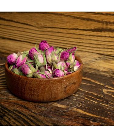 Dried Pink Rose Buds - 100g | Non GMO Edible Botanicals for Tea & Soap Making | Natural Cocktail Garnish & Confetti Decorations from Ireland - Buy Online on GoSupps.com