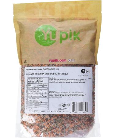 Yupik Organic Quinoa & Bamboo Rice Mix 1 kg Non-GMO Kosher Mix of Amaranth Short-Grain Rice Flavored with Bamboo Red Lentils & Red Quinoa Source of Fiber Perfect as Side Dish & Soup Starter 1 kg (Pack of 1) - Buy Online on GoSupps.com