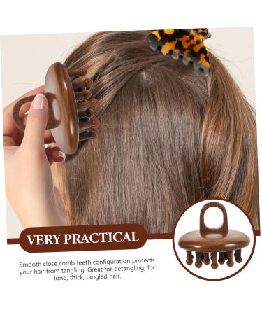 Fomiyes Wide Tooth Wooden Comb | Scalp Care & Essential Oils Massage Comb | Green Sandalwood Hair Care Brush for Women - Buy Online on GoSupps.com