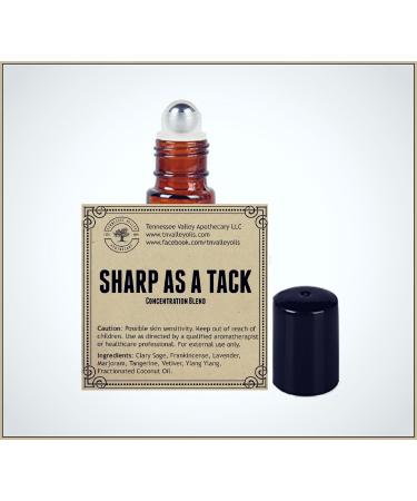 Sharp As A Tack Essential Oil Roll-On Blend 10ml | Boost Focus Concentration & Mental Clarity - Ideal for Study & Memory Enhancement - Buy Online on GoSupps.com