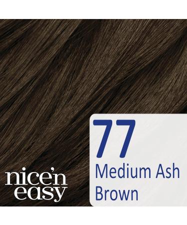 Clairol Nice'n Easy No Ammonia Hair Dye 77 Medium Ash Brown 3 Count Pack - Ammonia-Free Hair Color - Buy Online on GoSupps.com
