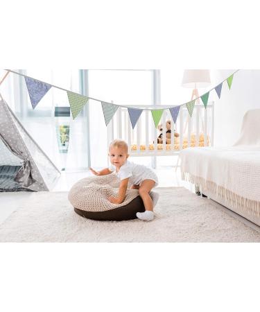 Colorful Fabric Pennant Chain for Children's Room Decoration | 330cm Green/Grey Garland for Boys & Girls - Buy Online on GoSupps.com