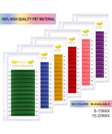 Buy Purple Volume Lash Extensions | Easy Fan Colored Eyelash Extensions - D-0.07 15-20 Mix - Buy Online on GoSupps.com