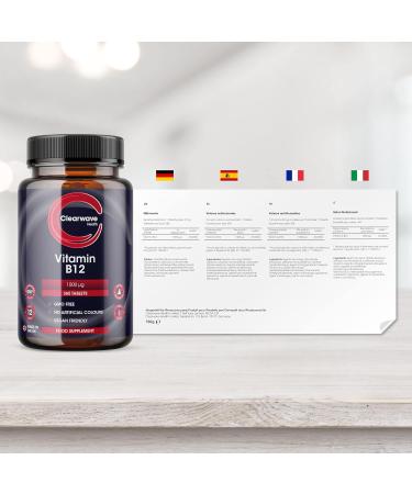 Vitamin B12 High Strength 1000mcg - 365 Tablets (One Year Supply) Vegan B12 Tablets Methylcobalamin - Buy Online on GoSupps.com