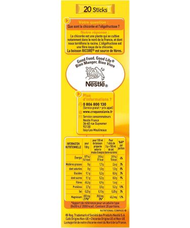 Nestl Ricor Original Coffee Substitute Box of 20 Sticks x 3 g - Buy Online on GoSupps.com