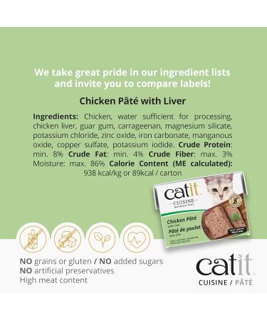 Catit Cuisine Chicken P t with Liver 95 g Cat Food Wet Cat Food Cat Food Wet Nourriture Pour Chat Cat Wet Food Chat Kitten Food Kitten Wet Food Canned Cat Food Nourriture Chat Wet Food Cat - Buy Online on GoSupps.com