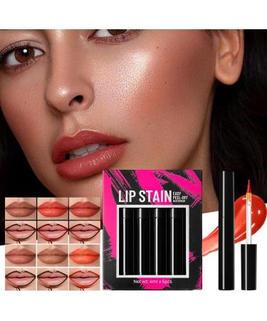 Teinture L vres R sille - Maquillage R sistant Longue Tenue 6 Pi ces R sultat Pigment Anti-Id e Cadeau Femme - Buy Online on GoSupps.com