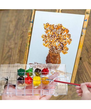 Joybest 24-Well Watercolor Palette Box - Airtight Leak Proof Travel Case for Watercolors, Acrylics, Gouache, and Oil Paints - Buy Online on GoSupps.com