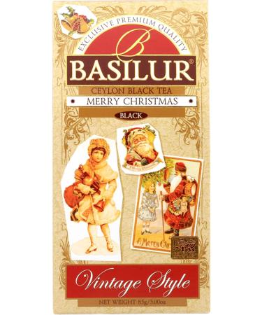  sarcia.eu BASILUR Merry Christmas - black tea Ceylon leaves with the addition of apples ginger and vanilla 85 g 1 pack - Buy Online on GoSupps.com