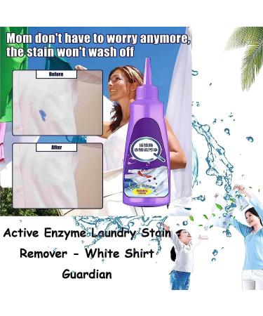 2Pcs Active Enzyme Laundry Stain Remover with Glove Active Enzyme Clothing Stain Remover Clothes Stain Remover Enzyme Stain - Buy Online on GoSupps.com