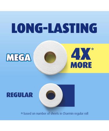 Charmin Ultra Strong Toilet Paper 24 Mega Rolls Bathroom Tissue 96 Regular Rolls - Buy Online on GoSupps.com