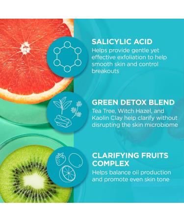 Andalou Naturals Clarifying Grapefruit Body Wash | Gentle Exfoliating Salicylic Acid Gel for Back Acne & Blemishes - 8.5 fl oz | International Shipping Available - Buy Online on GoSupps.com